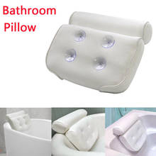 3D сетчатая Нескользящая подушка для спа-ванны, спа-подушка для ванны, подушка для отдыха на голове с присосками для шеи и спины, принадлежности для ванной комнаты 2024 - купить недорого