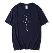 Camiseta masculina travis scott, camiseta de manga curta de algodão com estampa wish you were here, camiseta de hip hop 2024 - compre barato