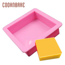 COOKNBAKE Silicone Handmade Soap Mold  square cake biscuit baking tool 6 * 6 * 2cm Straight Quadrel Mold for resin 2024 - buy cheap