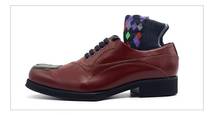 High Quality Lace up Men's shoes Handmade Red Men Shoes Genuine leather Novelty Casual Shoes 2024 - buy cheap