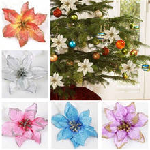 New Christmas Tree Decor Flower 20pcs Wedding Party Home Christmas Tree Decorations Flower 1028#30 2024 - buy cheap