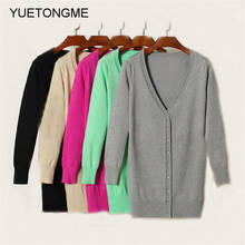 2020 inverno mulheres cardigãs suéter de caxemira malha jaqueta feminina coreana chique tops femininos camisa de malha cardigã 2024 - compre barato