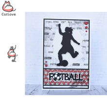 Shooting Action Football Metal Cutting Dies Scrapbooking Stencil Die Cuts Card Making DIY Craft Embossing New Dies For 2019 2024 - buy cheap