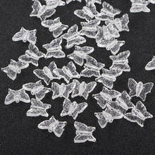 Acrílico Simple blanco claro mariposa/Tardrop joyería de cuentas sueltas DIY accesorios Tamaño del agujero alrededor de 1,5mm y1189 2024 - compra barato
