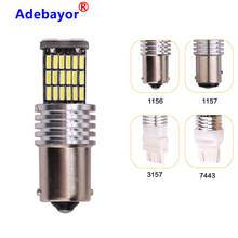 450 X автомобильные аксессуары 45 SMD 4014 светодиодный 1156 BA15S P21W 1157 BAY15D 7443 7440 canbus Индикатор поворотный боковой светильник лампа для парковки 2024 - купить недорого