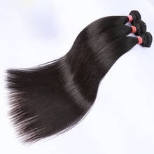 Пряди прямых волос Links 1, 3, 4, натуральный цвет, 28, 30 дюймов, пряди Remy для наращивания, 8- 40 дюймов, бразильские волосы в пучке 2024 - купить недорого