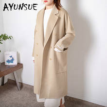 Wool Coat Women Clothes 2020 Korean Warm Wool Spring Autumn Jacket Women Vintage Woolen Overcoat Manteau Femme F009 YY2078 2024 - buy cheap