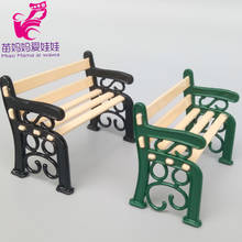 Doll house accessories park bench charm chair for doll house diy garden furniture for barbie Blythe doll 2024 - buy cheap