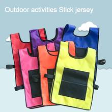 New Kids Outdoor Sport Game Props Vest Sticky Jersey Vest Waistcoat With Sticky Ball Throwing Toys For Children Sports Toy 2024 - buy cheap