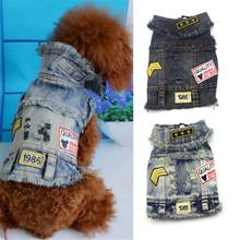 Fashion Pet Dog Denim Coat Jacket for Small Dogs Summer Jean Puppy Cat Clothes Chihuahua Yorkies Jacket Vest Pets Dogs Clothing 2024 - buy cheap