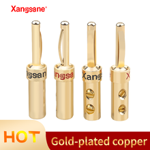 50pcs / 100pcs XangSane pure copper plated banana head speaker wire single side screw audio connector 2024 - buy cheap