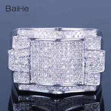 BAIHE Genuine Sterling Silver 925 Natural Diamond Ring Man Party Trendy Fine Jewelry خاتم الماس للرجال Bague Diamant Pour Homme 2024 - buy cheap