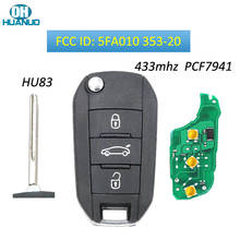 3 Buttons Remote 433MHz ID46 Chip for-Peugeot 508 208 2008 201 208 2008 408 4008 5008 HELLA 5FA010 353-20  for-Citroen Elysee 2024 - buy cheap