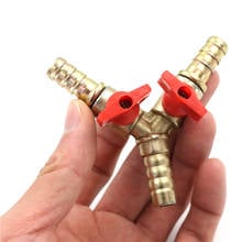 Clamp Fitting Hose Barb Fuel Water Oil Gas For Garden Irrigation Automotive 3/8" 10mm Brass Y 3-Way Shut Off Ball Valve 2024 - buy cheap