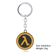 Game Half-Life Alyx keychain Round Logo Pendant Keyrings Car Key Chains Chaveiro Jewelry for Men Gift 2024 - buy cheap