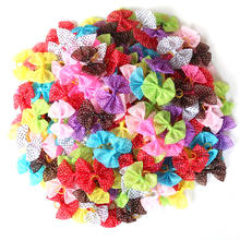 50pcs dog topknot bows pet hair Rubber bands Patterns Large Bowknot Style dog hair accessories pet grooming products 2024 - buy cheap