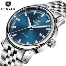 BENYAR Watch Men 2019 New Top Luxury Brand Leather Automatic Watch Men Steel Strip Military Watches Masculino relojes hombre 2024 - buy cheap