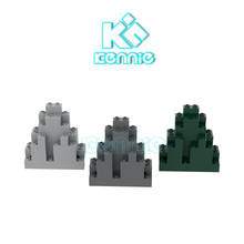 Kennie-20 unids/lote de bloques de construcción, piezas de montaña de piedra, compatibles con N. ° 6083, montaña superior, 3x8x7 2024 - compra barato