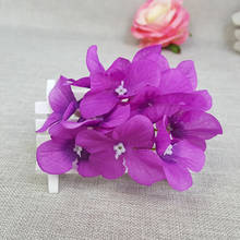 50pcs 12cm Artificial Silk Hydrangea Flower Heads For DIY Wreath Corsage Hair Dress Flower Wall Road Lead Wedding Decoration 2024 - buy cheap