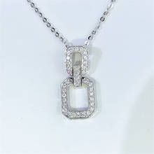 Eight shape Lab Diamond cz Pendant Real 925 Sterling Silver choker Party Wedding Pendants Necklace For Women GirlFriend Jewelry 2024 - buy cheap