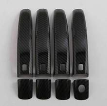 ABS Carbon Fiber Color Car Door Handle Door Wrist Cover Trim Decals For Audi A4 B9 2017-2019 A5 Auto Exterior Accessories 2024 - compre barato