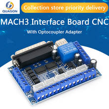 MACH3 Interface Board CNC 5 Axis With Optocoupler Adapter Stepper Motor Driver + USB cable 2024 - buy cheap