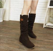 Acorha-Botas de nieve cálidas e impermeables para mujer, botines informales, zapatos de piel, Invierno 2024 - compra barato