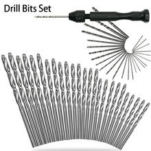 DIY Hand Tool HSS Micro Drill Bits Set Manual Hand Drill Keyless Chuck Mini Twist Drill Bit for Jewelry Craft with Handle Rotary 2024 - buy cheap