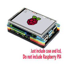 Raspberry pi 4 Модель B 3,5 дюймов lcd 3,5 дюймов ЖК-чехол для 4B 2024 - купить недорого