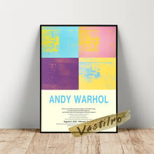 Poster da exposição de andy warhol, foto da parede da cadeira elétrica grande, cópias da arte do pop de warhol, pintura da parede da vida ainda das cores do vintage 2024 - compre barato