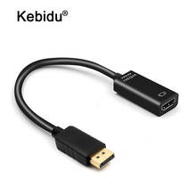 Kebidu 4K DP Displayport к HDMI адаптеру 1080P порт дисплея кабель конвертер для ПК ноутбука проектор Displayport к HDMI адаптеру 2024 - купить недорого
