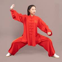 Adult Traditional Tai Chi Uniform China Flag Martial Arts Suit Wushu Suit Chinese Kung Fu Tai Chi Chuan Performance Wear FF2258 2024 - buy cheap