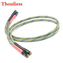 Thouliess HIFI 7N OCC Silver Plated ST-48B G3 2RCA Male to Male Audio Cable AMP Signal Audiophile WBT-0144 Connector Cable 2024 - buy cheap