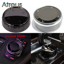 1 conjunto de cristal/cerâmica carro multi media knob capa multimídia botão botão capa para mini cooper f55 f56 f54 f57 f60 acessórios 2024 - compre barato