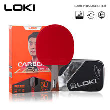 LOKI-raqueta de tenis de mesa de carbono 5 Star, palo de Ping Pong profesional, tecnología de tubo de carbono, paleta de competición con bolsa 2024 - compra barato
