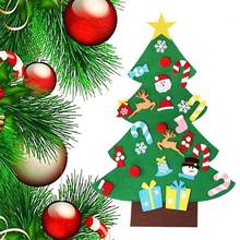 DIY Felt Christmas Tree New Year Gifts Kids Toys Artificial Tree Wall Hanging Ornaments Christmas Decoration For Home 2024 - buy cheap