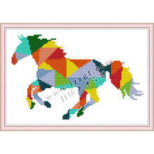 Amor Eterno caballo arcoíris ardilla china Kits de punto de cruz algodón ecológico 11CT 14CT fácil para principiantes decoración del hogar 2024 - compra barato