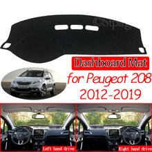for Peugeot 208 2012~2019 Anti-Slip Mat Dashboard Cover Pad Sunshade Dashmat Protect Carpet Accessories Active Allure GTI 2015 2024 - buy cheap