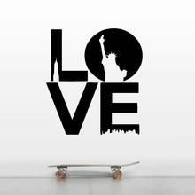 Love New York Vinyl Wall Sticker Removable Decor For Kids Room Living Room Decoration Decal Stickers Mural wallpaper wallsticker 2024 - buy cheap