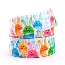 10yards happry Easter day ribbon cute rabbit pattern printed Grosgrain ribbon 2024 - buy cheap