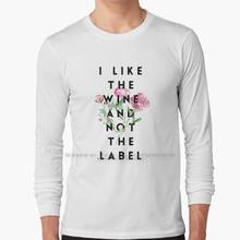 I Like The Wine And Not The Label Long Sleeve T Shirt 100% Pure Cotton Big Size David Rose Queer Lgbt Pansexual Wine 2024 - buy cheap