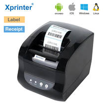 Xprint Термальность этикетка наклейка со штрих-кодом чековый принтер для чеков, включающим в себя гарнитуру блютус и флеш-накопитель USB Билет принтер 80 мм для iOS, Android и Windows, XP365B 2024 - купить недорого