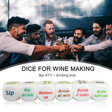 Drinking Wine Dice Adult Bar KTV Entertainment Club Party Game Play Fun Toy Playing Drinking Wine Dice Games Drink Decider Dice 2024 - buy cheap
