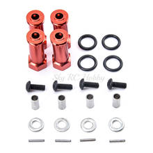 Adaptadores hexagonales de rueda de aluminio de 12mm, piezas de conversión de coche RC, extensión de 29mm de largo para 1/12 Wltoys 12428 12423 2024 - compra barato