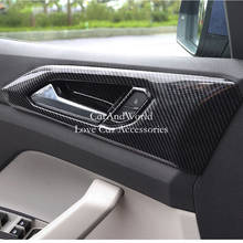 Interior Door Bowl Panel Cover Handle Frame Garnish Trims For Volkswagen VW T-CROSS 2019 Carbon Fibre Car-Styling Accessories 2024 - buy cheap