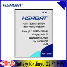 Hsabat bateria de 2500mah para celular modelo jiayu g2 g2s g2f jiayu f1 f1w 2024 - compre barato