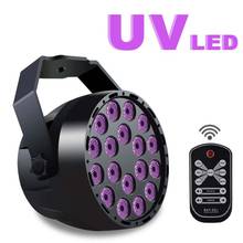 54W LED Par 18LED UV Purple LED Stage Light Par Light With DMX512 For Disco DJ Projector Machine Party Decoration Stage Lighting 2024 - buy cheap