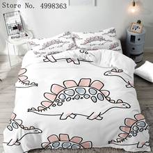 Jurassic parque 3d dinossauro conjunto de cama meninos roupas para crianças conjunto de roupa de cama dinossauro família capa microfibra conjunto 2024 - compre barato