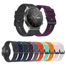 Ремешок силиконовый для Huawei Watch Gt 2 Pro, оригинальный спортивный сменный Браслет Для Huawei Gt2 Pro, 22 мм 2024 - купить недорого