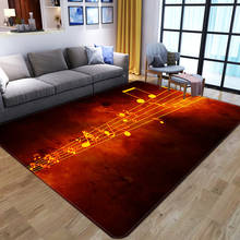 Creativo llama guitarra 3D patrón alfombras para habitación dormitorio alfombra hogar mesa de café esteras para piso Franela suave Alfombra grande 2024 - compra barato